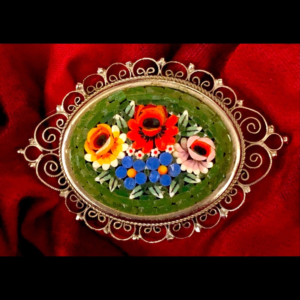Vintage Mosaic Pin